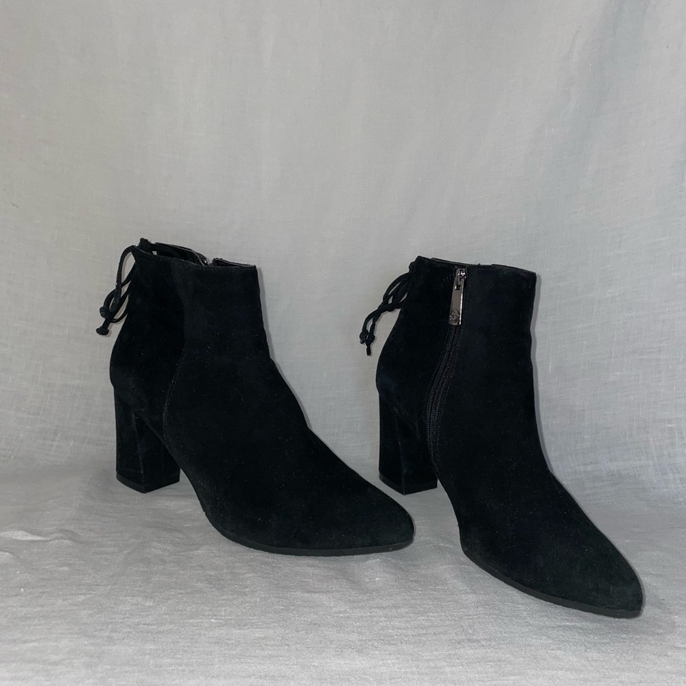 Blondo Suede Bootie with Rear Tie